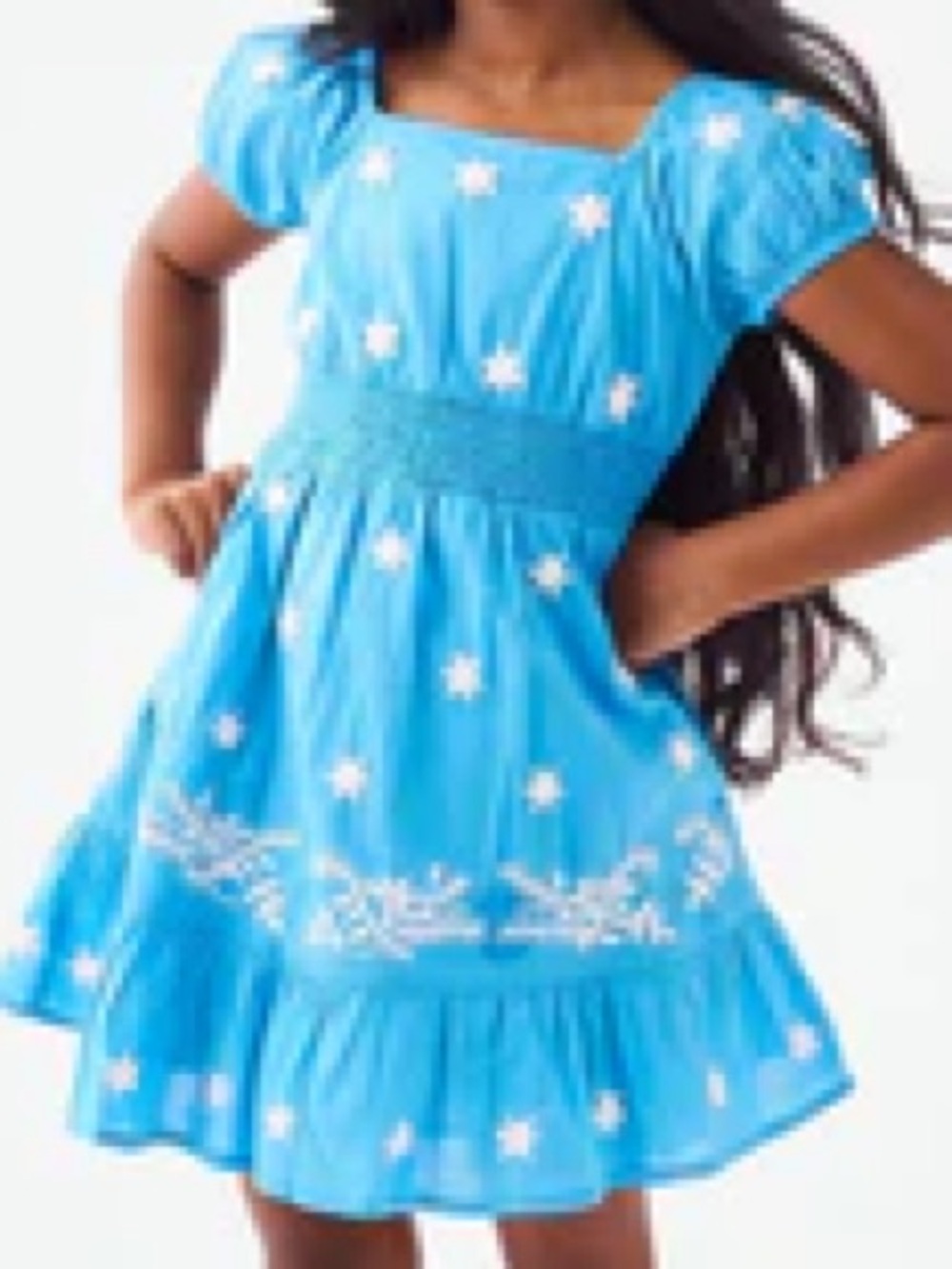 Roller Rabbit Light Blue Vanna embroidered dress size 10
